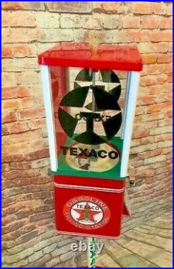TEXACO GAS PUMP gumball machine candy dispenser bar game room decor gift