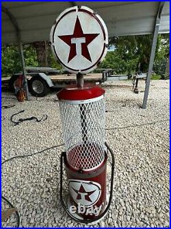 TEXACO Gas Pump Metal Art less than 40 Tall from Mexico Man Cave Decor