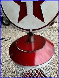 TEXACO Gas Pump Metal Art less than 40 Tall from Mexico Man Cave Decor