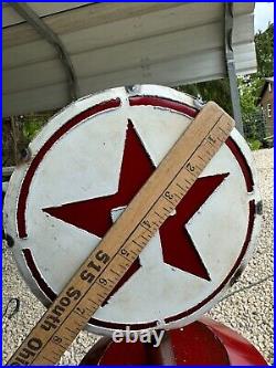 TEXACO Gas Pump Metal Art less than 40 Tall from Mexico Man Cave Decor