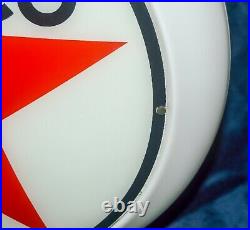 TEXACO Original Gas Pump Globe with Milk Glass Body and Style C Lenses NOS