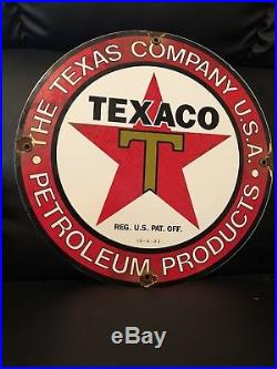 TEXACO RED STAR PORCELAIN GAS PUMP PLATE SIGN Vintage GASOLINE Oil LUBESTER B TEXACO RED STAR PORCELAIN GAS PUMP PLATE SIGN Vintage GASOLINE Oil LUBESTER B