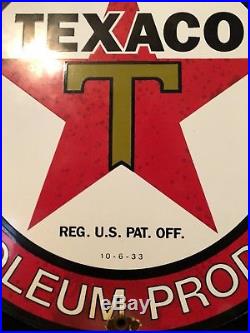 TEXACO RED STAR PORCELAIN GAS PUMP PLATE SIGN Vintage GASOLINE Oil LUBESTER B TEXACO RED STAR PORCELAIN GAS PUMP PLATE SIGN Vintage GASOLINE Oil LUBESTER B