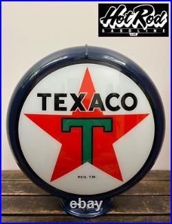 TEXACO Reproduction 13.5 Gas Pump Globe (Dark Blue Body)