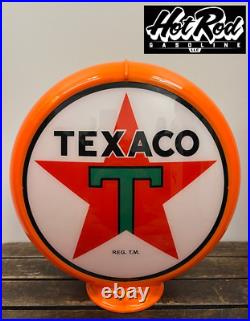 TEXACO Reproduction 13.5 Gas Pump Globe (Orange Body)
