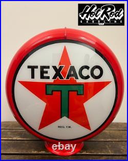 TEXACO Reproduction 13.5 Gas Pump Globe (Red Body)