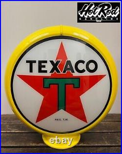 TEXACO Reproduction 13.5 Gas Pump Globe (Yellow Body)