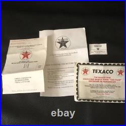 TEXACO Retro Gas Pump Coin Bank Musical Bank Diecast Made 1997 Vintage TEXACO Retro Gas Pump Coin Bank Musical Bank Diecast Made 1997 Vintage