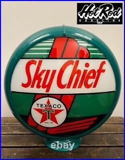 TEXACO SKY CHIEF Reproduction 13.5 Gas Pump Globe (Green Body)