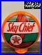 TEXACO_SKY_CHIEF_Reproduction_13_5_Gas_Pump_Globe_Orange_Body_01_go