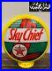 TEXACO_SKY_CHIEF_Reproduction_13_5_Gas_Pump_Globe_Yellow_Body_01_hx