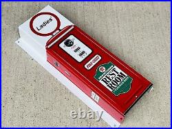 TEXACO Set 2 RESTROOMS PUMP SKY FIRE CHIEF Metal Gasoline Gas sign Pump WOW TEXACO Set 2 RESTROOMS PUMP SKY FIRE CHIEF Metal Gasoline Gas sign Pump WOW