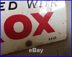 TEXACO Sky Chief Porcelain Gas Pump Plate Sign 1962 Original Wayne Pump Panel