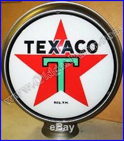 Texaco T Star Gasoline Oil 15 Gas Pump Globe