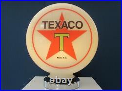 TEXACO XL Gas Pump Globe Desk Lamp, Retro Gas Pump Globe with Lamp Base Vintage