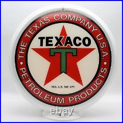 THE TEXACO COMPANY USA PETROLEUM PRODUCTS 13.5 Gas Pump Globe SHIPS ASSEMBLED