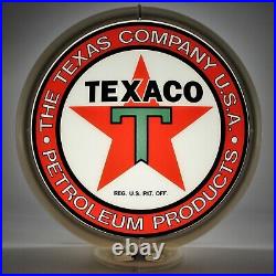 THE TEXACO COMPANY USA PETROLEUM PRODUCTS 13.5 Gas Pump Globe SHIPS ASSEMBLED