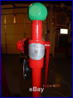 Texaco Antique Vintage Gas Pump curbside pump island lubester-RESTORED