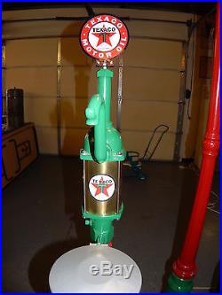 Texaco Antique Vintage Gas Pump curbside pump island lubester-RESTORED