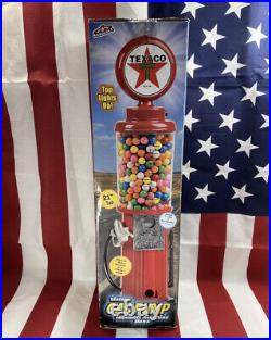 Texaco Carousel Gas Pump Gumball Machine 21 Tall Top Lights Up