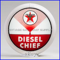 Texaco Diesel Chief Gas Pump Globe 13.5 (G193) FREE SHIPPING U. S. Only