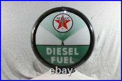 Texaco Diesel Fuel Gas Pump Globe