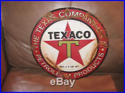 Texaco Enamel or Porceline Gas Pump Sign