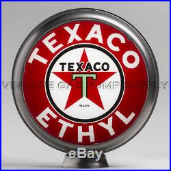 Texaco Ethyl 13.5 Gas Pump Globe with Steel Body (G194)