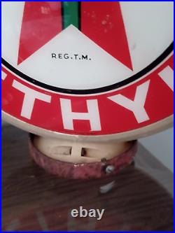 Texaco Ethyl 13.5 Gas Pump Globe withwhite Plastic Body