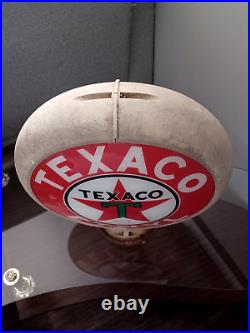 Texaco Ethyl 13.5 Gas Pump Globe withwhite Plastic Body