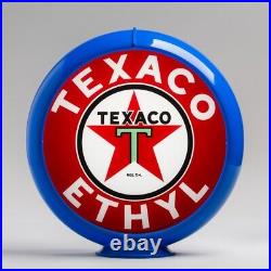 Texaco Ethyl Gas Pump Globe 13.5 in Light Blue Plastic Body (G194) SHIPS FREE