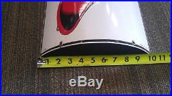 Texaco FIRE CHIEF Porcelain Sign Visible Gas Pump Plate Curved dated 3-40