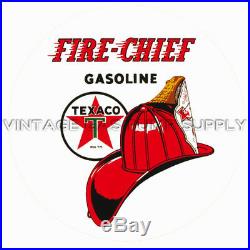 Texaco Fire Chief 13.5 Gas Pump Globe (G195) with BOGO Free Vinyl Decals (DC114)