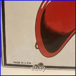 Texaco Fire Chief 1945 Porcelain Gas Pump Plate Sign Gas & Oil Texas? 3-12-45