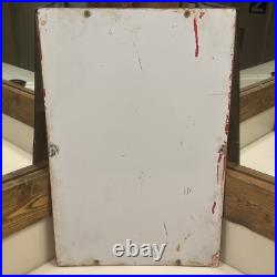 Texaco Fire Chief 1945 Porcelain Gas Pump Plate Sign Gas & Oil Texas? 3-12-45