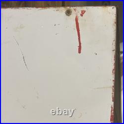 Texaco Fire Chief 1945 Porcelain Gas Pump Plate Sign Gas & Oil Texas? 3-12-45