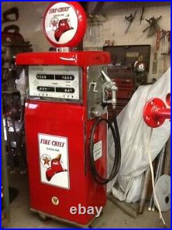 Texaco Fire Chief Double Gas Pump-Restored-Smith L3-t-1-Lighted