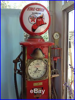 Texaco Fire Chief Gas Pump Bowser Time Sentry Clockface Model 53 Reproduction Texaco Fire Chief Gas Pump Bowser Time Sentry Clockface Model 53 Reproduction