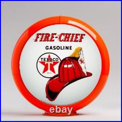 Texaco Fire Chief Gas Pump Globe 13.5 in Orange Plastic Body (G195)