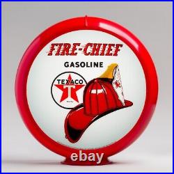 Texaco Fire Chief Gas Pump Globe 13.5 in Red Plastic Body (G195)