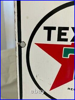 Texaco Fire Chief Gas Pump Sign 1954