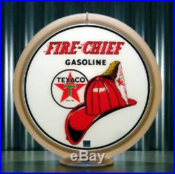 Texaco Fire Chief Gasoline 13.5 Gas Pump Globe Pogo's Garage