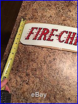 Texaco Fire Chief Glass Insert For Gas Pump Late 60S Early 70S NOS