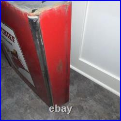 Texaco Fire Chief Pump Porcelain 12x18 Plate Sign on Wayne 400 Red Pump Panel