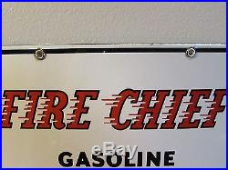 Texaco Fire Chief Sky Chief Porcelain Sign Gas Pump Plates Lot of 2