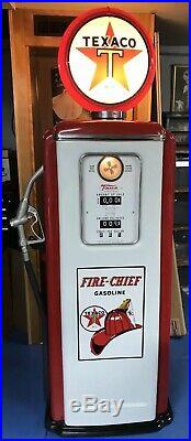 Texaco Fire Chief Tokheim Replica Full Size Gas Pump Excellent Condition