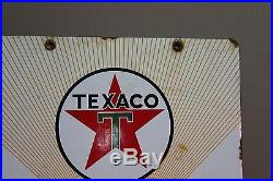 Texaco Fuel Chief 1 Porcelain Yellow Gas Pump Plate Sign Service Texas Gas 66 Texaco Fuel Chief 1 Porcelain Yellow Gas Pump Plate Sign Service Texas Gas 66