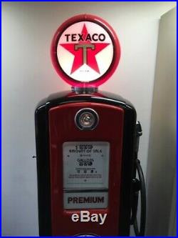 Texaco Gas Pump 1950's Vintage Red Bennett 766 excellent condition