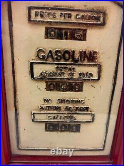 Texaco Gas Pump CD Storage Cabinet 26 CDs 25 Tall
