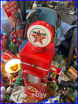 Texaco Gas Pump Cabinet Cd Tower American Miscellaneous Goods